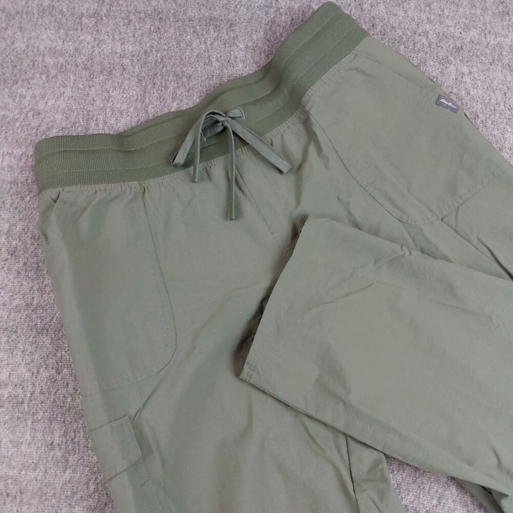 Eddie Bauer Capri Women's Large Green Ripstop Hiking #ELC1148T Outdoor